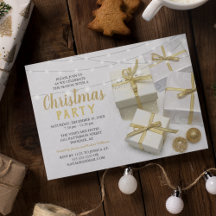 Élégante fête de Noël d'entreprise