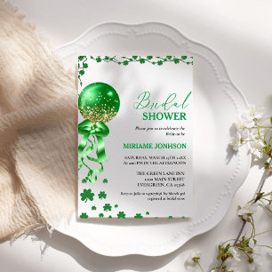 Invitation Élégante Fête des mariées de la Saint Patrick Sham