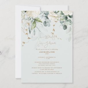 Invitation Elégante Fête des mariées de mesure légère Hydrang