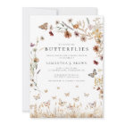 Élégante Fête des mariées de papillons floraux