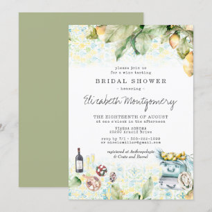 Invitation Élégante Fête des mariées de pique-nique Lemon Gro