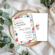 Elégante Fête des mariées Fleur sauvage aquarelle