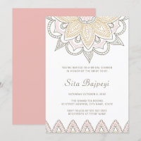 Élégante Fête des mariées hindoue indienne rose Me