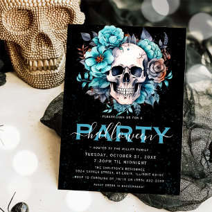 Invitation Élégante fête d'Halloween pour adultes