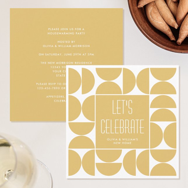 Invitation Élégante Fête du réchauffement de la maison Invita (Créateur téléchargé)