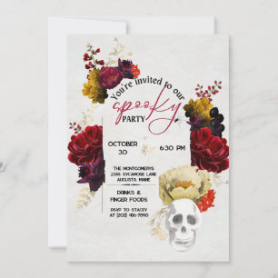 Invitation Élégante fête Éffrayante d'Halloween