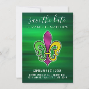 Invitation Elégante Fleur De Lis Colorée Conception Invitatio