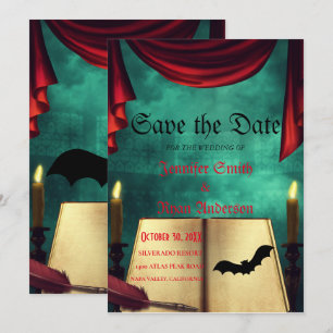 Invitation élégante gothique de mariage pour sauve