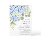 Elégante Hydrangée Bleue Douche nuptiale Invitatio