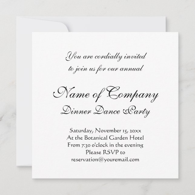 Invitation Élégante lettre de style victorien A Monogramme (Devant)