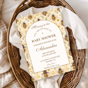 Invitation Élégante Maman à Bébé Baby Shower