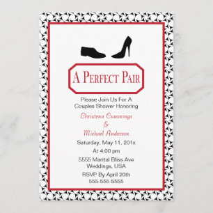 Invitation élégante parfaite de wedding shower de
