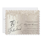 Elégante Parties scintillant d'or 70e fête d'anniv