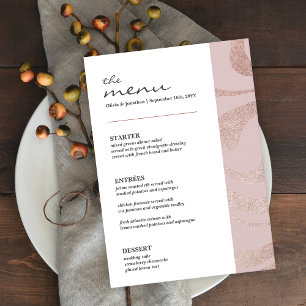 Invitation Elégante Parties scintillant Dusty Pink Mariage Ta