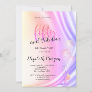Invitation Élégante Parties scintillant violet talons hauts 5