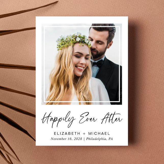 Invitation Elégante Photo QR Code Réception de mariage (Your love story deserves a grand celebration!)