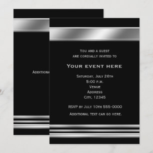 Invitation élégante pour événement avec éclat arge