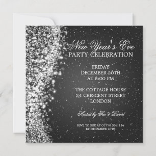 Invitation élégante pour la Saint-Sylvestre avec s