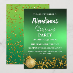 Invitation élégante pour la soirée Friendsmas de N