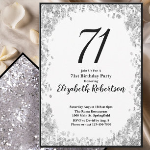 Invitation élégante pour son 71e anniversaire en a