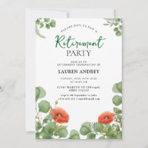 Invitation élégante pour une célébration de retrai