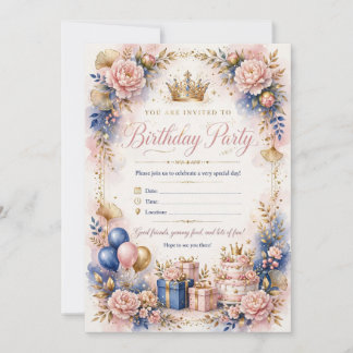 Invitation élégante pour une fête d'anniversaire �