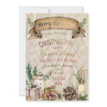 Invitation élégante pour une fête de Noël