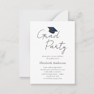 Invitation élégante pour une fête de remise de dip