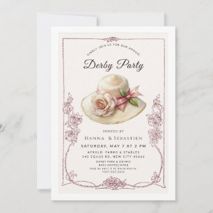 Invitation élégante pour une garden-party au chape