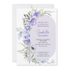 Élégante Quinceanera Florale Peri pourpre