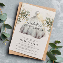 Élégante robe florale et princesse Quinceanera