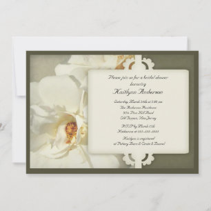 Invitation Élégante Rose nuptiale  Vintage