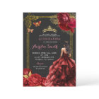 Elégante Roses rouges or Royal Quinceañera