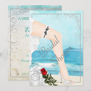 Invitation Elégante Silver Bridal Showeuse