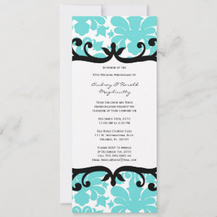 Invitation élégante vintage pour une fête d'annive