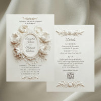 Élégantes Fleurs de Pivoine en Relief Faux Mariage