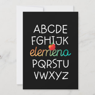 Invitation Elemeno Alphabet Préscolaire Maternelle - École