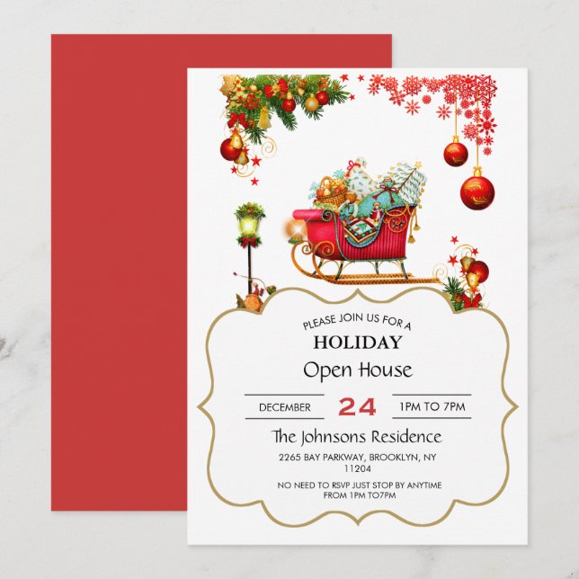 Invitation Élément chrétien (Devant / Derrière)