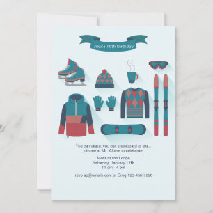 Invitation Eléments d'Hiver