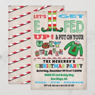 Invitation Élevons Elfed à l'invitation des elfes de Noël