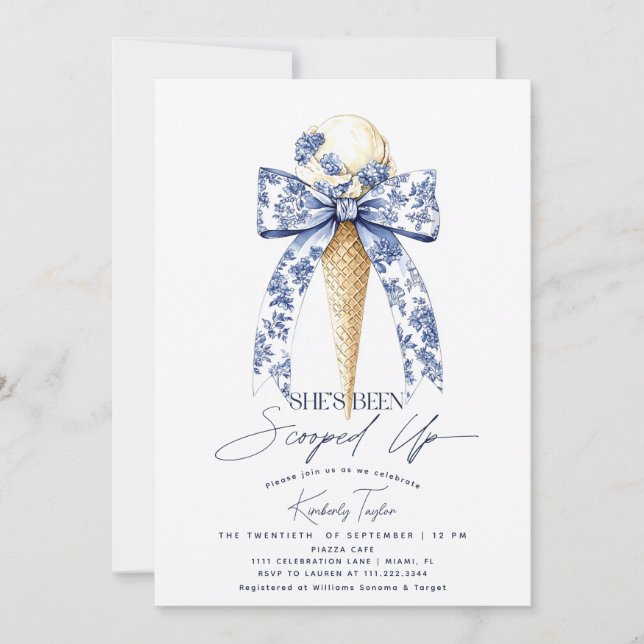 Invitation Elle a été ramassée dans la Fête des mariées de gl (Devant)