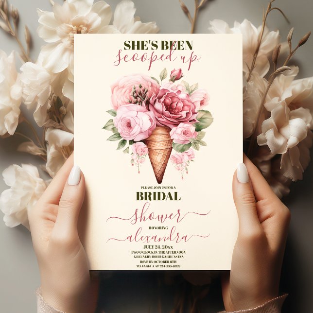 Invitation Elle a été ramassée dans la Fête des mariées de gl (Créateur téléchargé)