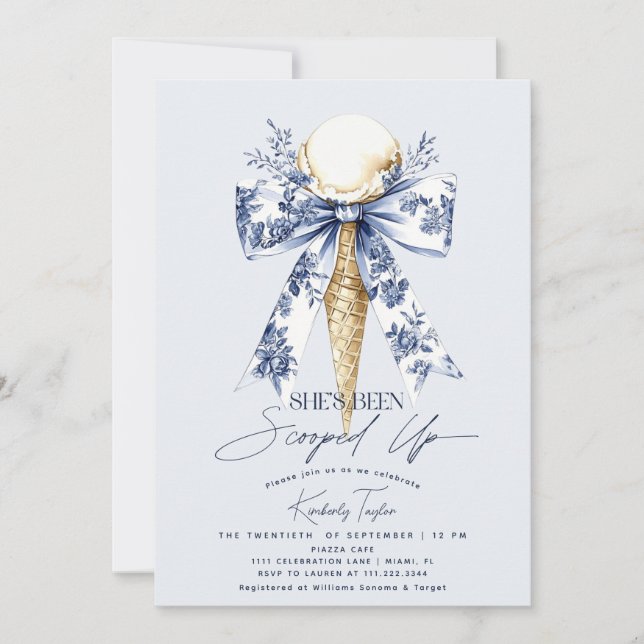 Invitation Elle a été ramassée dans la Fête des mariées de gl (Devant)