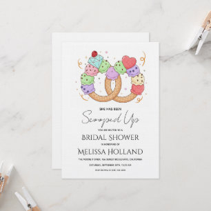 Invitation Elle a été ramassée Ice Cream Bridal Shower
