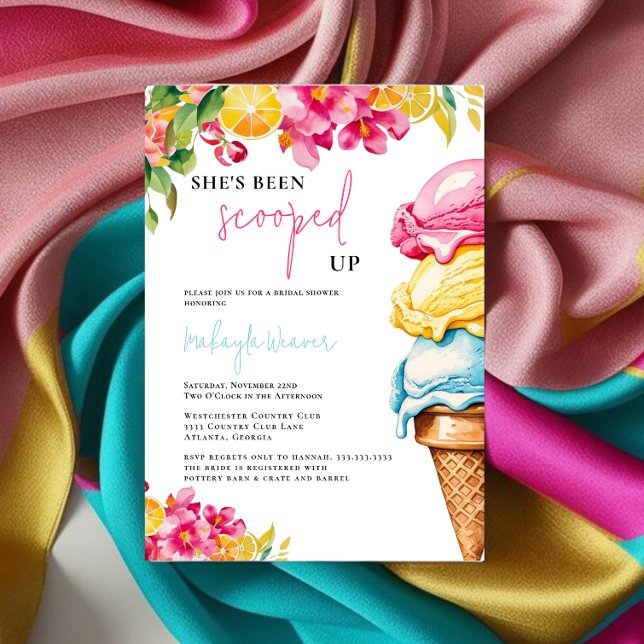 Invitation Elle a été récupérée Fête des mariées de glace (Créateur téléchargé)