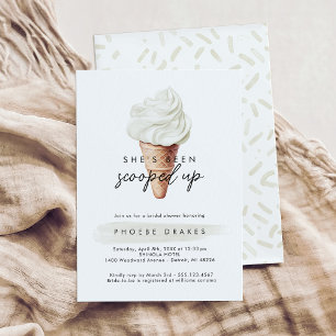 Invitation Elle a été récupérée Fête des mariées de vanille
