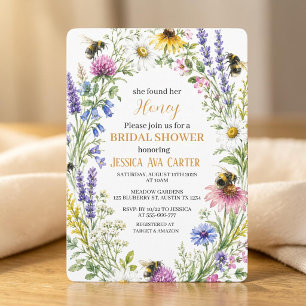 Invitation Elle a trouvé sa Baby Shower de Mariée Honey Wildf