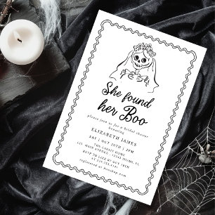 Invitation Elle a Trouvé Sa Chérie Fantôme Floral Lancement