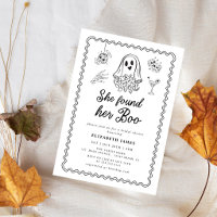 Elle a Trouvé Sa Chérie Ghost Floral  Baby Shower 