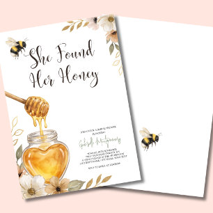 Invitation Elle a trouvé sa douche de mariage Honey 